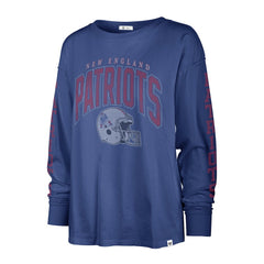 '47 Women's Tom Cat Lightweight Long Sleeve T-Shirt - New England Patriots T-shirts