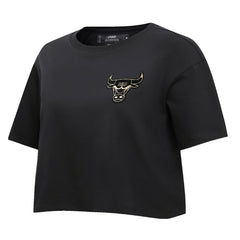 Chicago Bulls Pro Standard Women's Holiday Glam Boxy T-Shirt sale