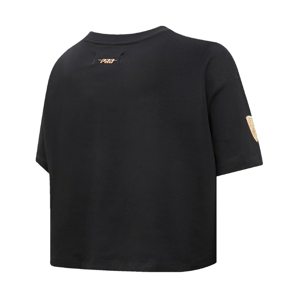 Brooklyn Nets Pro Standard Women's Holiday Glam Boxy T-Shirt