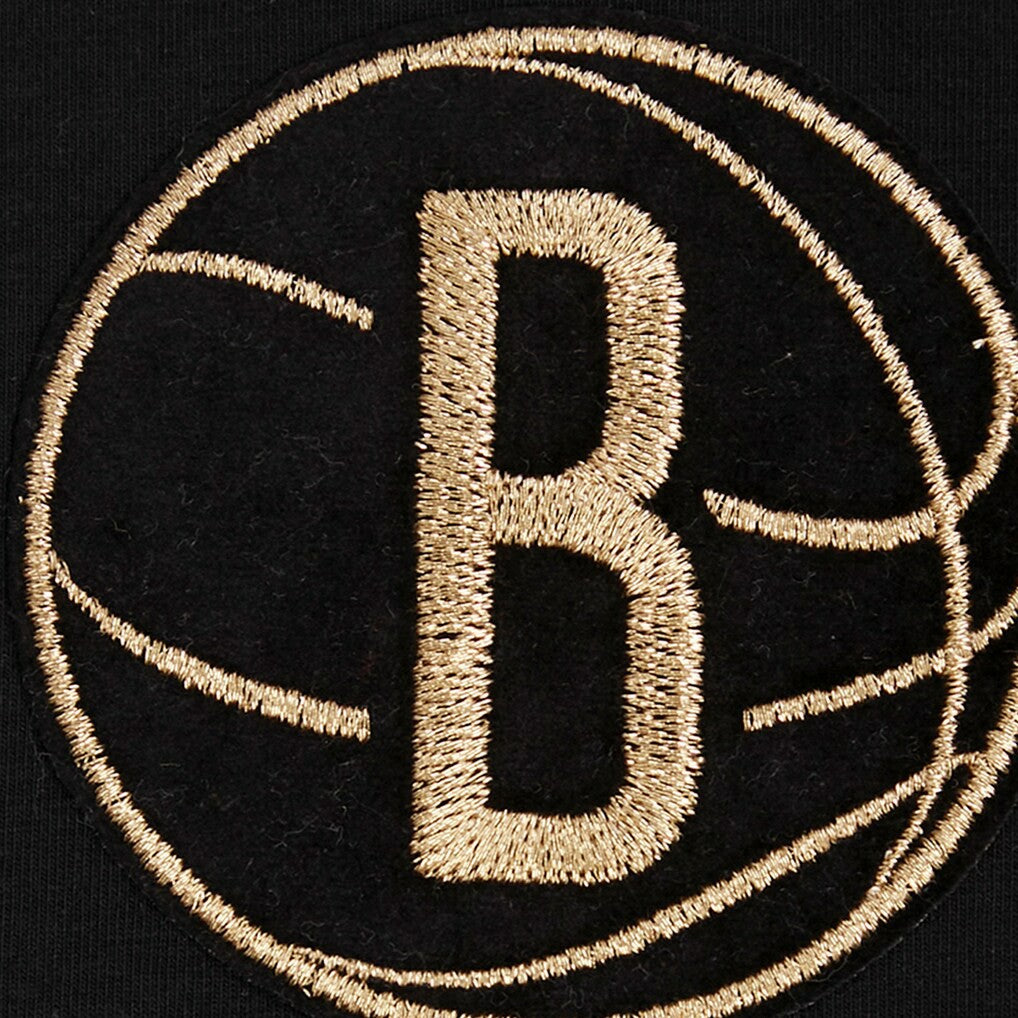 Brooklyn Nets Pro Standard Women's Holiday Glam Boxy T-Shirt