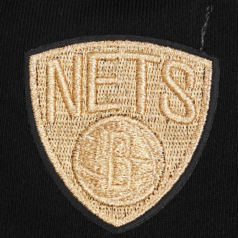 Brooklyn Nets Pro Standard Women's Glam Cropped Pullover Sweatshirt - Black shop