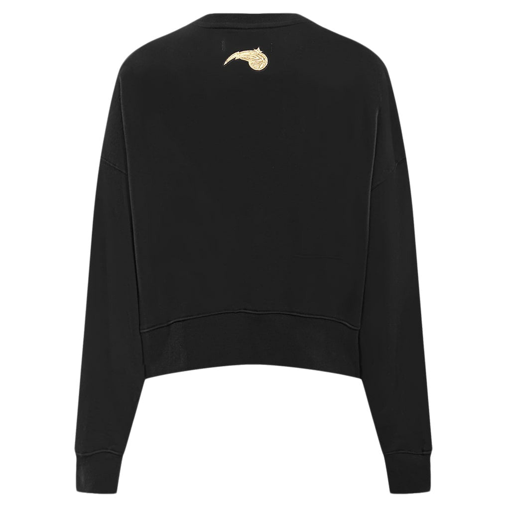 Orlando Magic Pro Standard Women's Glam Cropped Pullover Sweatshirt - Black cheap