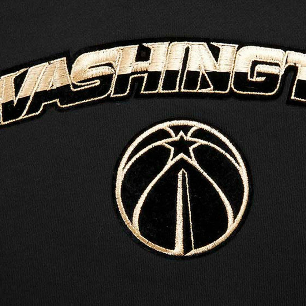 Washington Wizards Pro Standard Women's Glam Cropped Pullover Sweatshirt - Black cheap