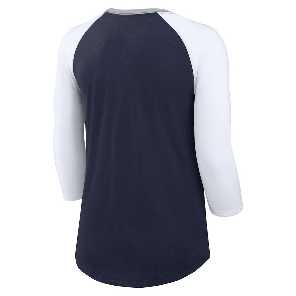 Women's Knockout Arch Raglan Tri-Blend 3/4-Sleeve T-Shirt - Dallas Cowboys T-shirts