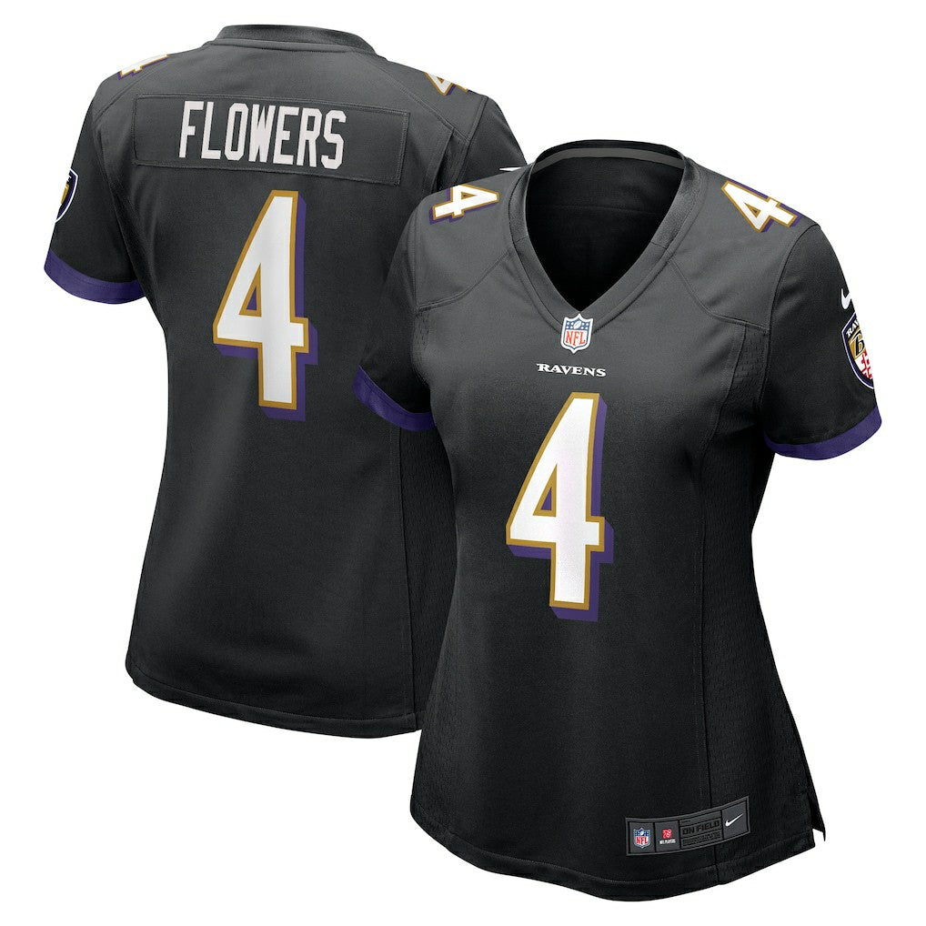 Zay Flowers  Women's Alternate Game Jersey - Baltimore Ravens Jerseys