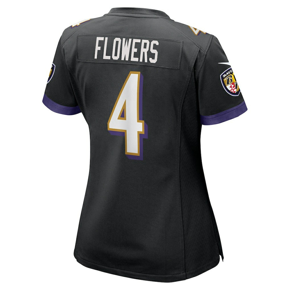 Zay Flowers  Women's Alternate Game Jersey - Baltimore Ravens Jerseys