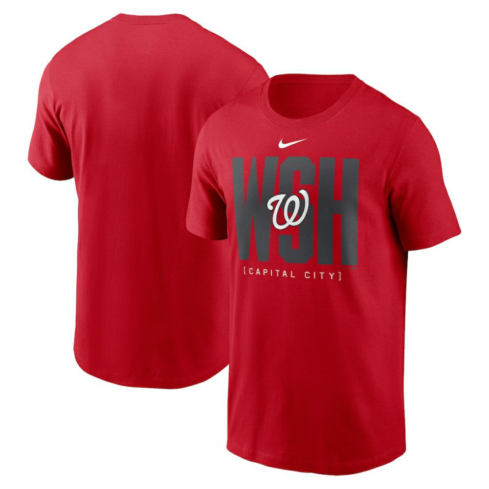 Red Washington Nationals Nike Scoreboard T-Shirt