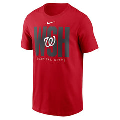 Red Washington Nationals Nike Scoreboard T-Shirt