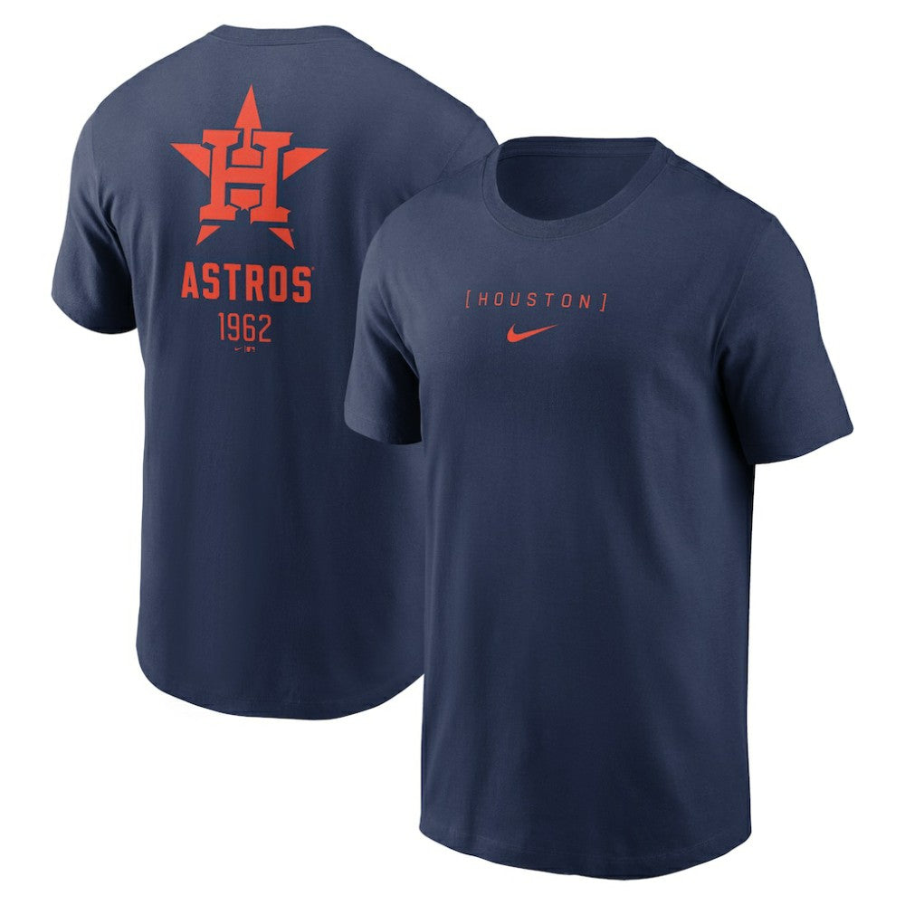 Navy Houston Astros Nike Large Logo Back Stack T-Shirt