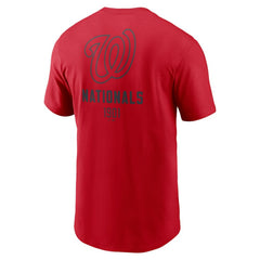 Red Washington Nationals Nike Large Logo Back Stack T-Shirt