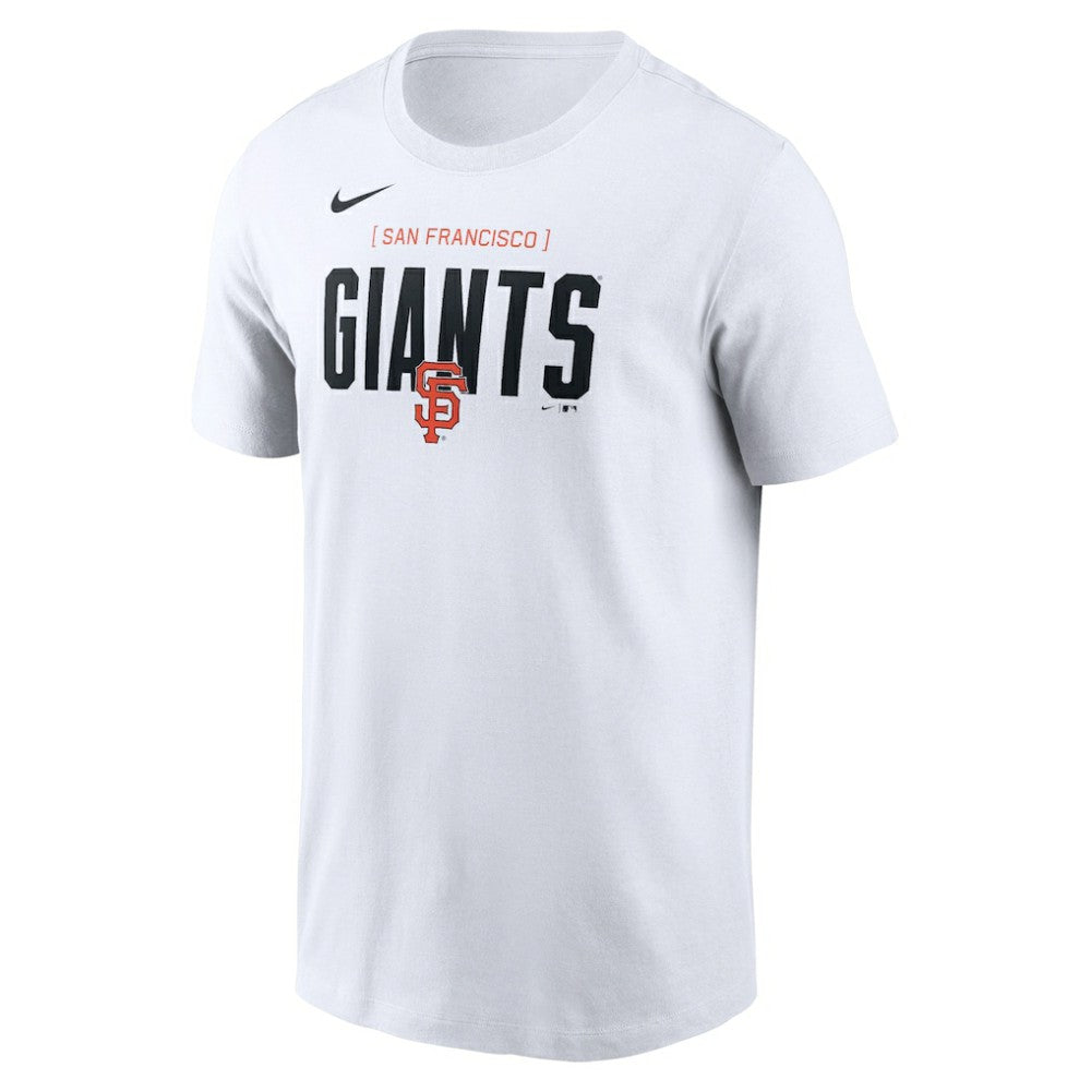 White San Francisco Giants Nike Home Team Bracket Stack T-Shirt