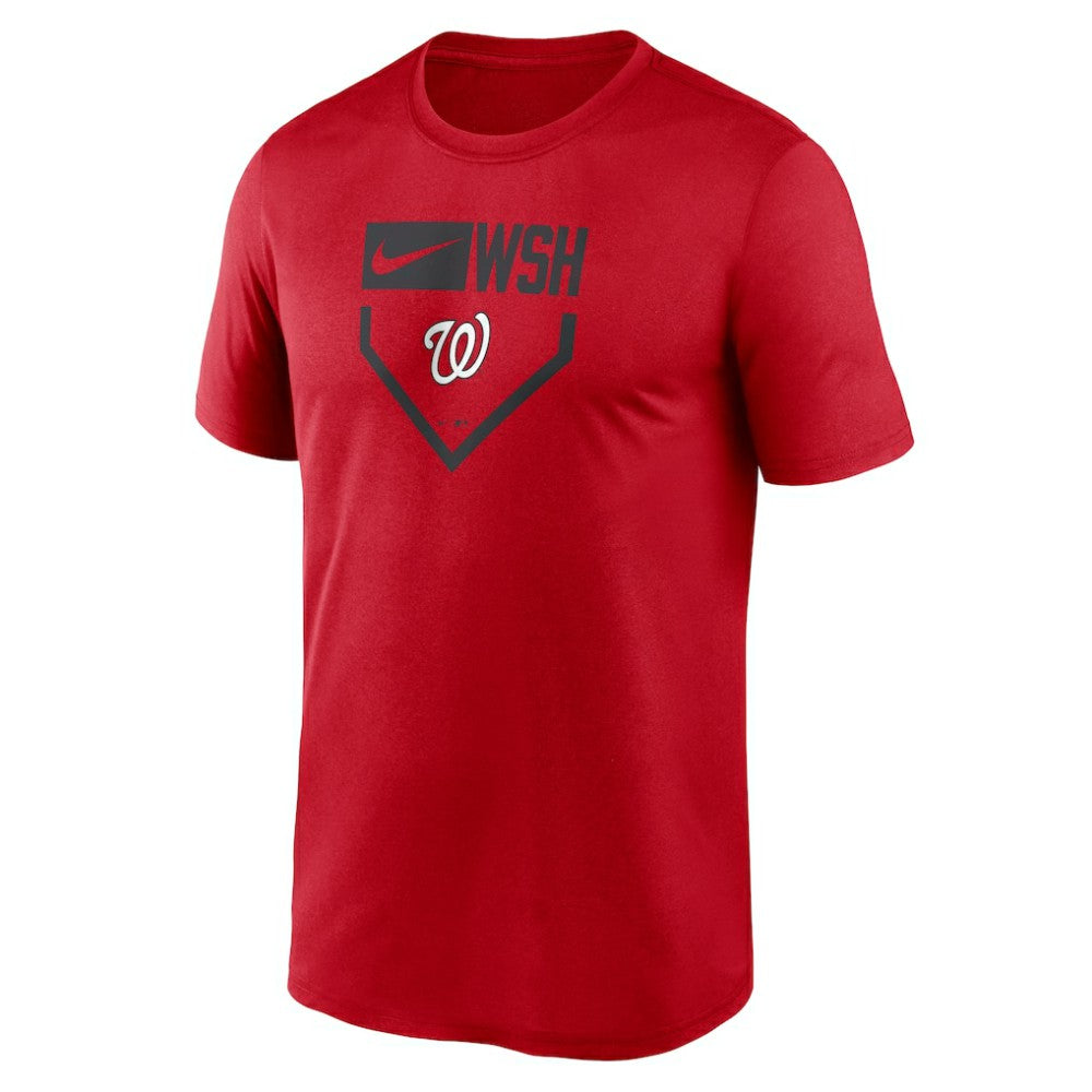 Red Washington Nationals Nike Home Plate Icon Legend Performance T-Shirt