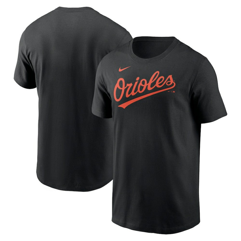 Black Baltimore Orioles Nike Fuse Wordmark T-Shirt
