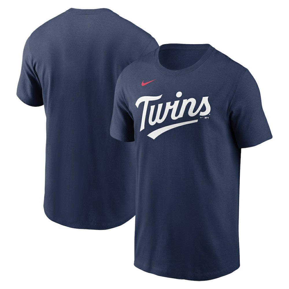 Navy Minnesota Twins Nike Fuse Wordmark T-Shirt