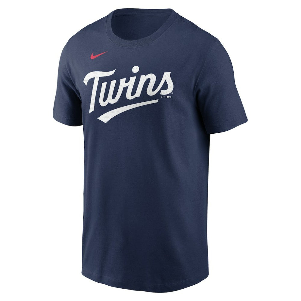 Navy Minnesota Twins Nike Fuse Wordmark T-Shirt