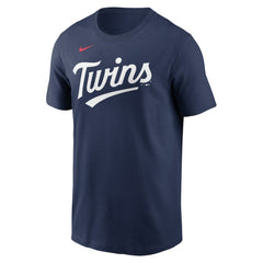 Navy Minnesota Twins Nike Fuse Wordmark T-Shirt