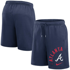 Navy Atlanta Braves Nike Arched Kicker Shorts
