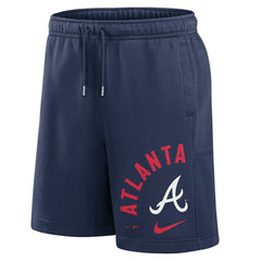 Navy Atlanta Braves Nike Arched Kicker Shorts