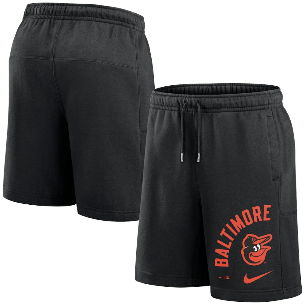 Black Baltimore Orioles Nike Arched Kicker Shorts