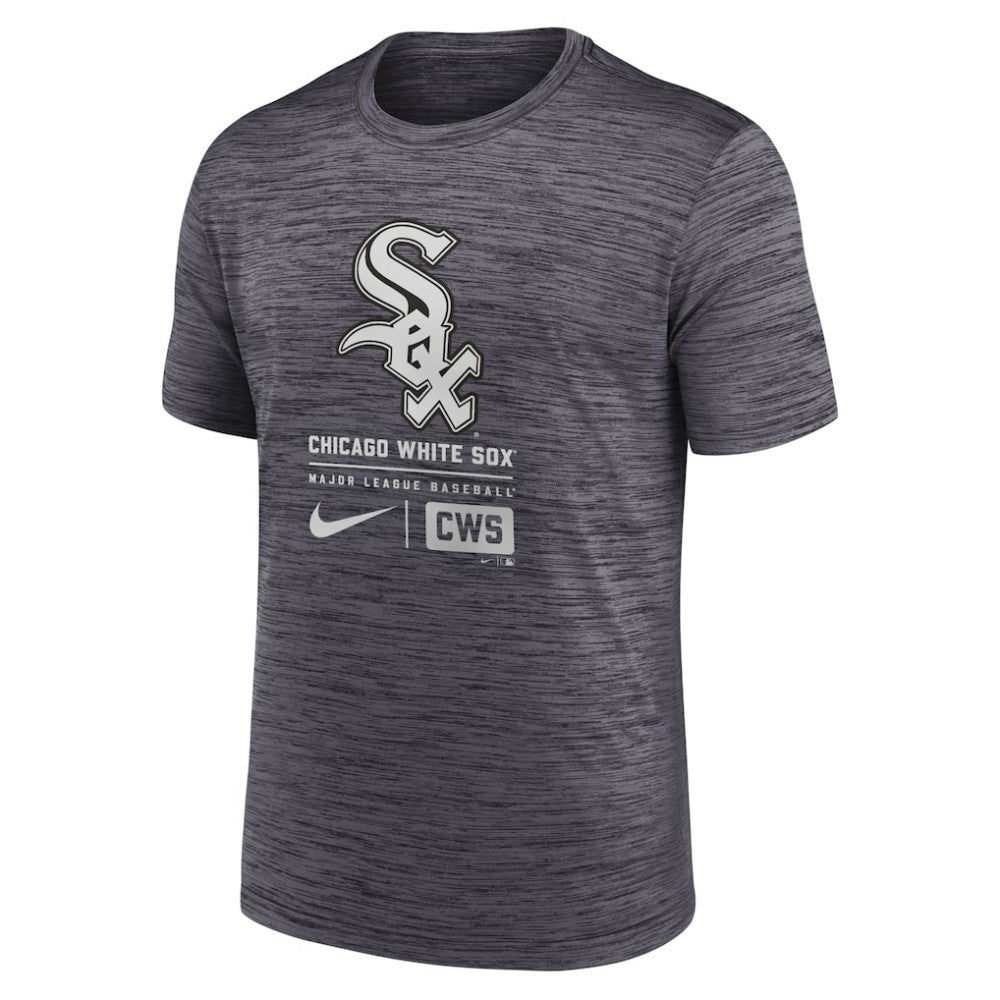 Black Chicago White Sox Nike Large Logo Velocity T-Shirt