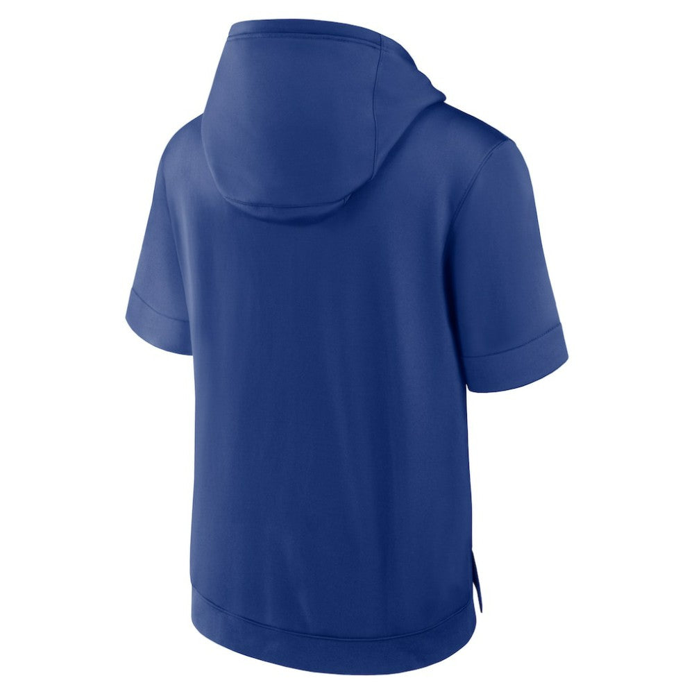 Royal New York Mets Nike Tri Code Lockup Short Sleeve Pullover Hoodie