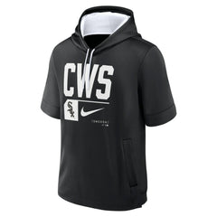 Black Chicago White Sox Nike Tri Code Lockup Short Sleeve Pullover Hoodie