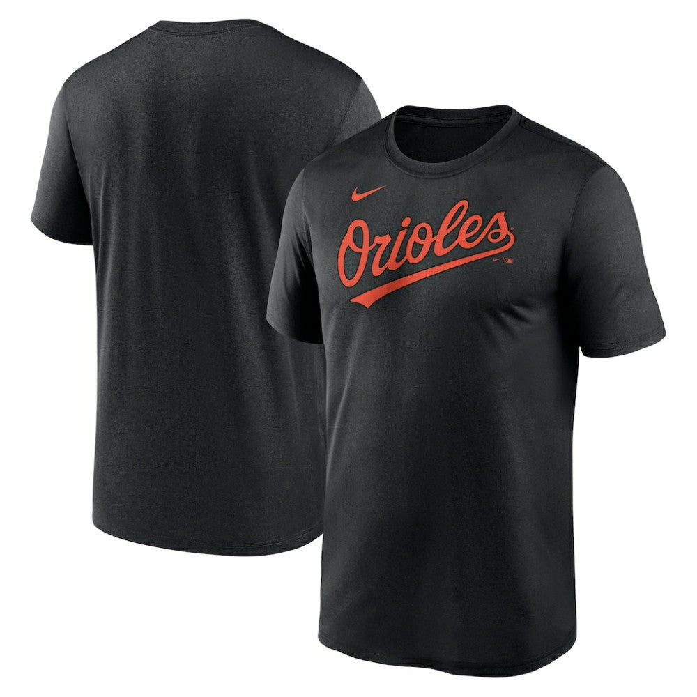 Black Baltimore Orioles Nike Legend Fuse Wordmark T-Shirt