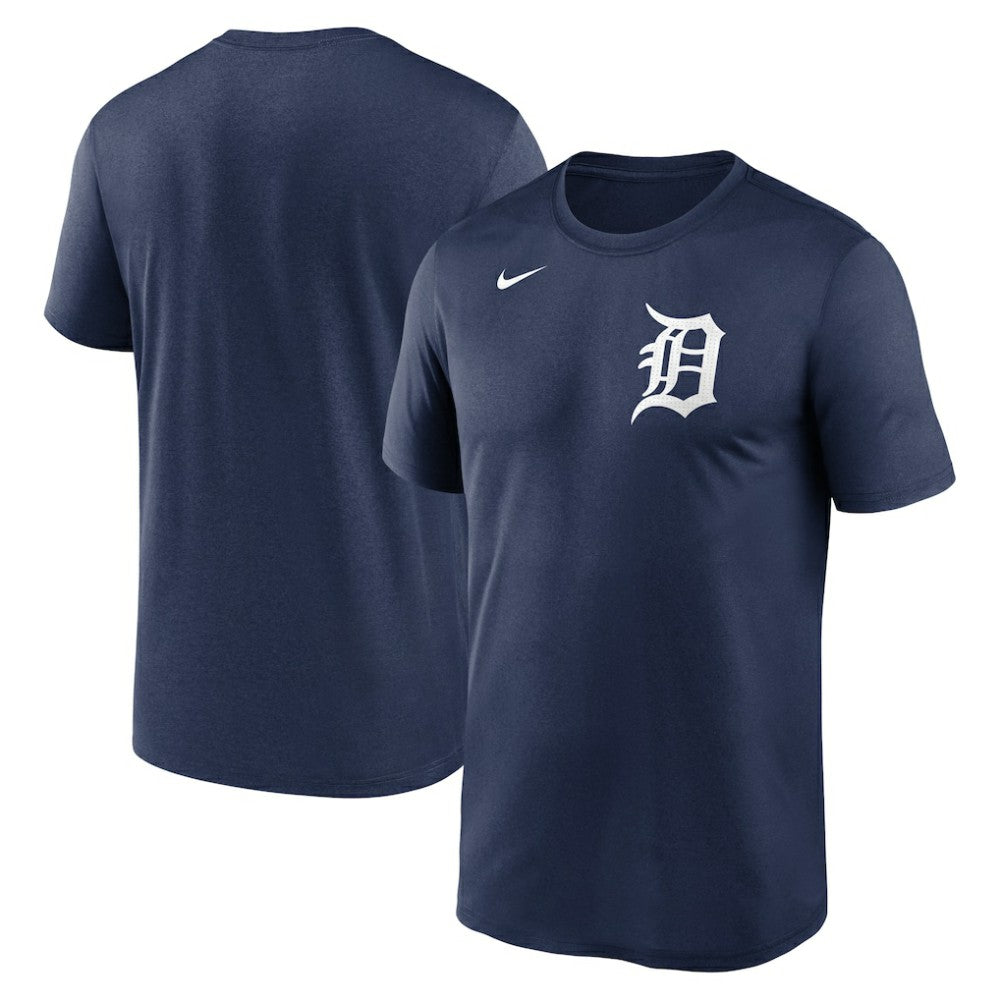 Navy Detroit Tigers Nike Legend Fuse Wordmark T-Shirt