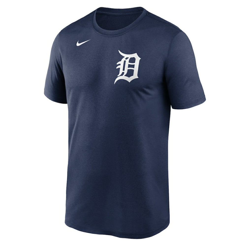 Navy Detroit Tigers Nike Legend Fuse Wordmark T-Shirt