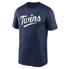 Navy Minnesota Twins Nike Legend Fuse Wordmark T-Shirt