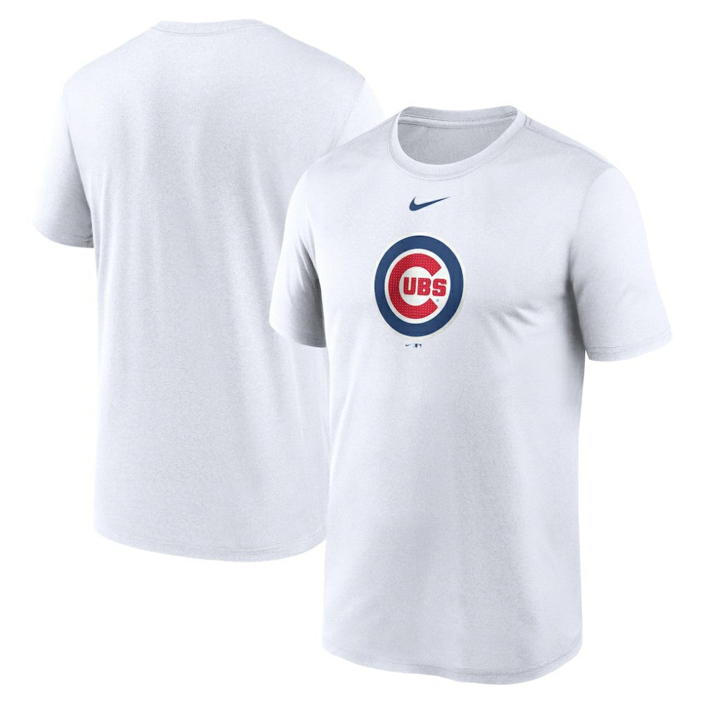 White Chicago Cubs Nike Legend Fuse Large Logo Dri-FIT T-Shirt