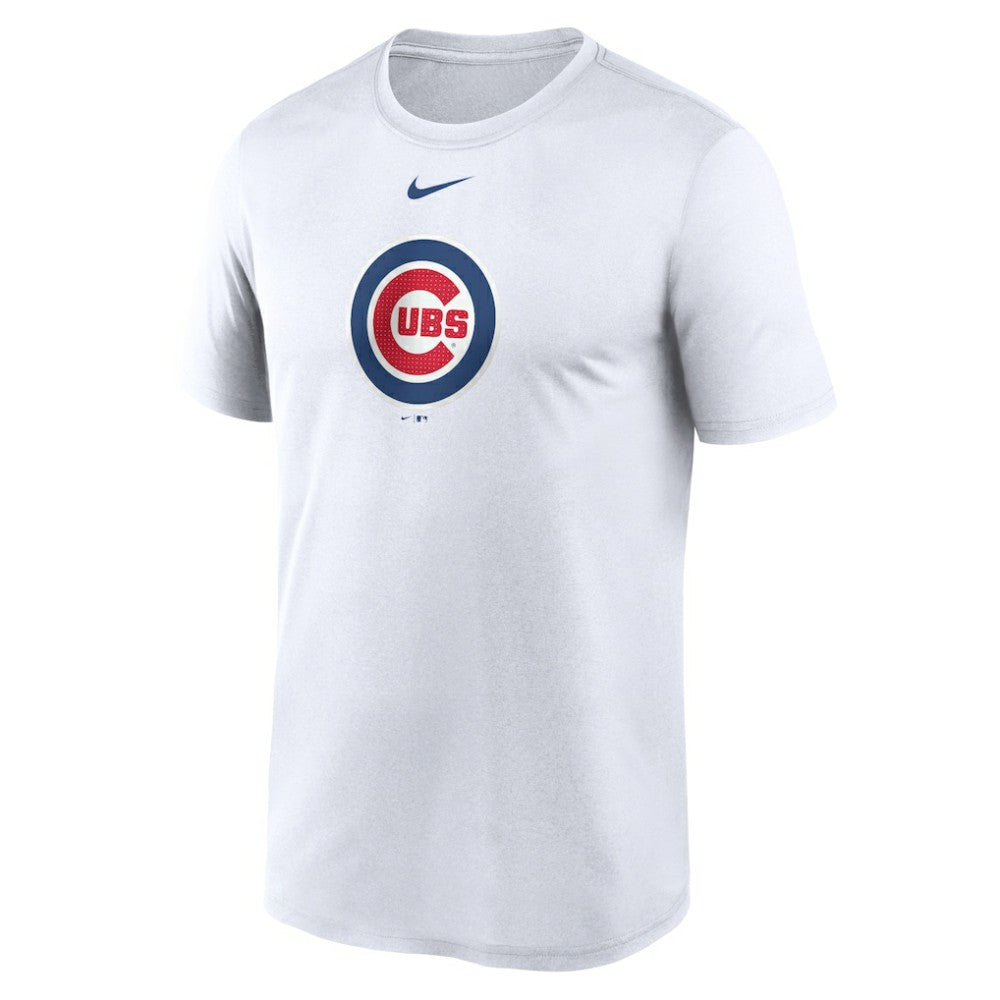 White Chicago Cubs Nike Legend Fuse Large Logo Dri-FIT T-Shirt