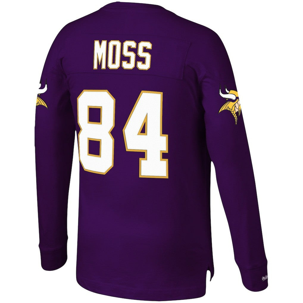 Randy Moss  Big & Tall Retired Player Name & Number Long Sleeve Top - Minnesota Vikings Tops