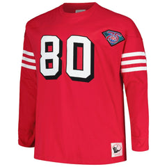 Jerry Rice  Big & Tall Cut & Sew Player Name & Number Long Sleeve T-Shirt - San Francisco 49ers T-shirts