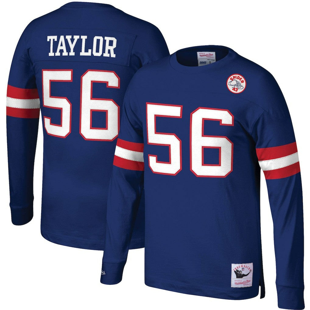 Lawrence Taylor  Big & Tall Cut & Sew Player Name & Number Long Sleeve T-Shirt - New York Giants T-shirts