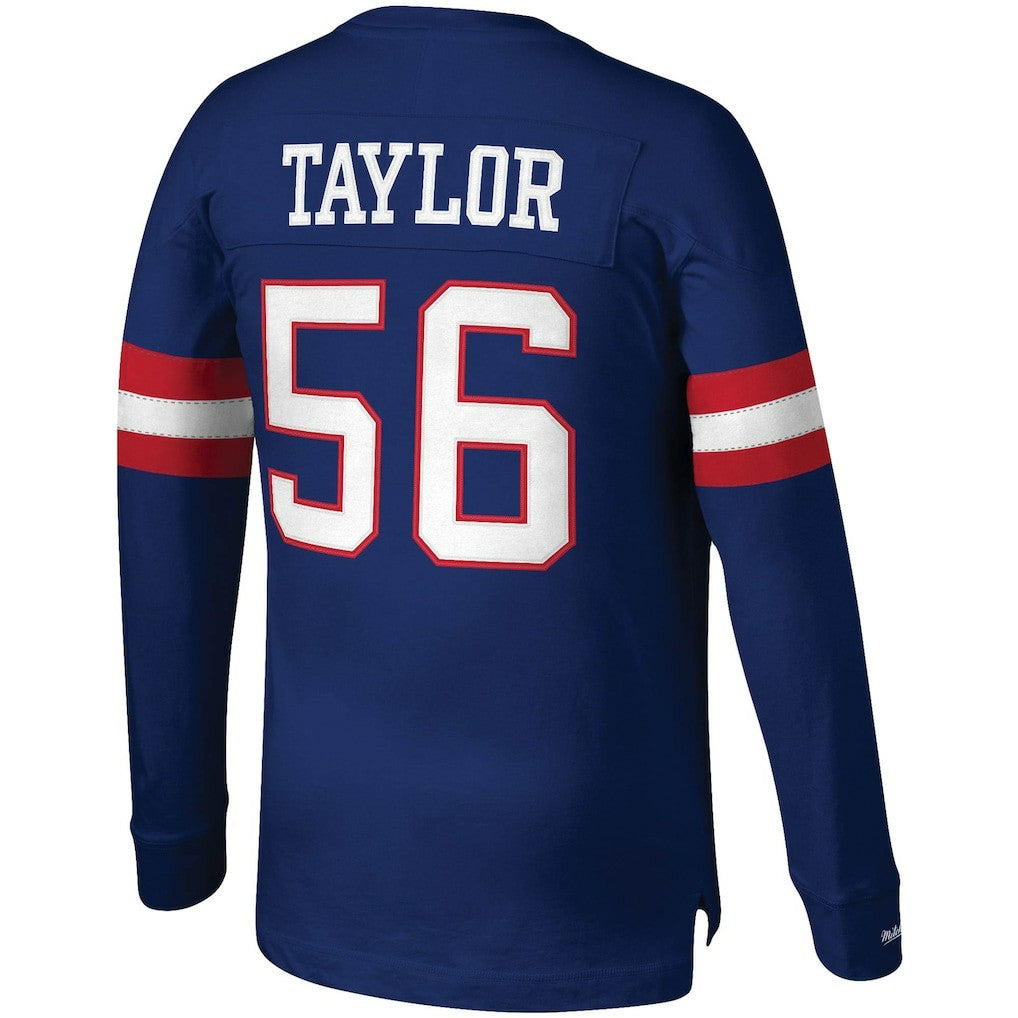 Lawrence Taylor  Big & Tall Cut & Sew Player Name & Number Long Sleeve T-Shirt - New York Giants T-shirts
