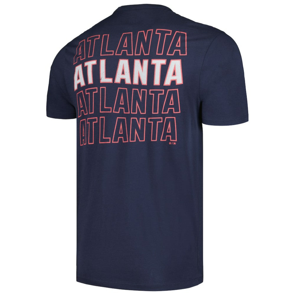 Navy Atlanta Braves '47 Hang Back Franklin T-Shirt