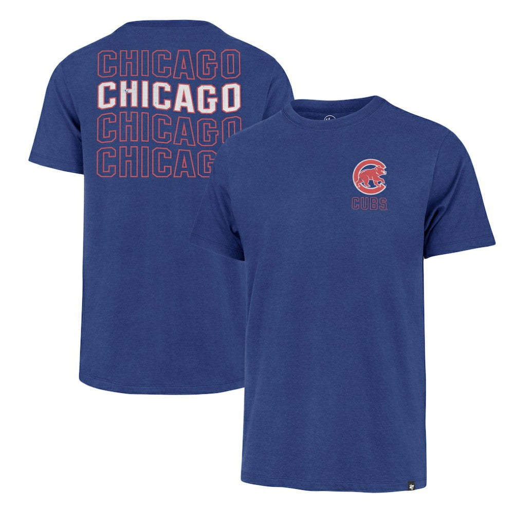Royal Chicago Cubs '47 Hang Back Franklin T-Shirt
