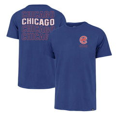 Royal Chicago Cubs '47 Hang Back Franklin T-Shirt