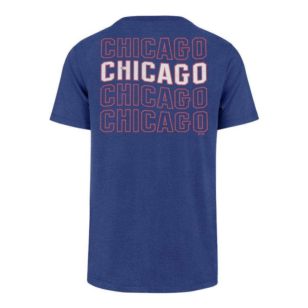 Royal Chicago Cubs '47 Hang Back Franklin T-Shirt