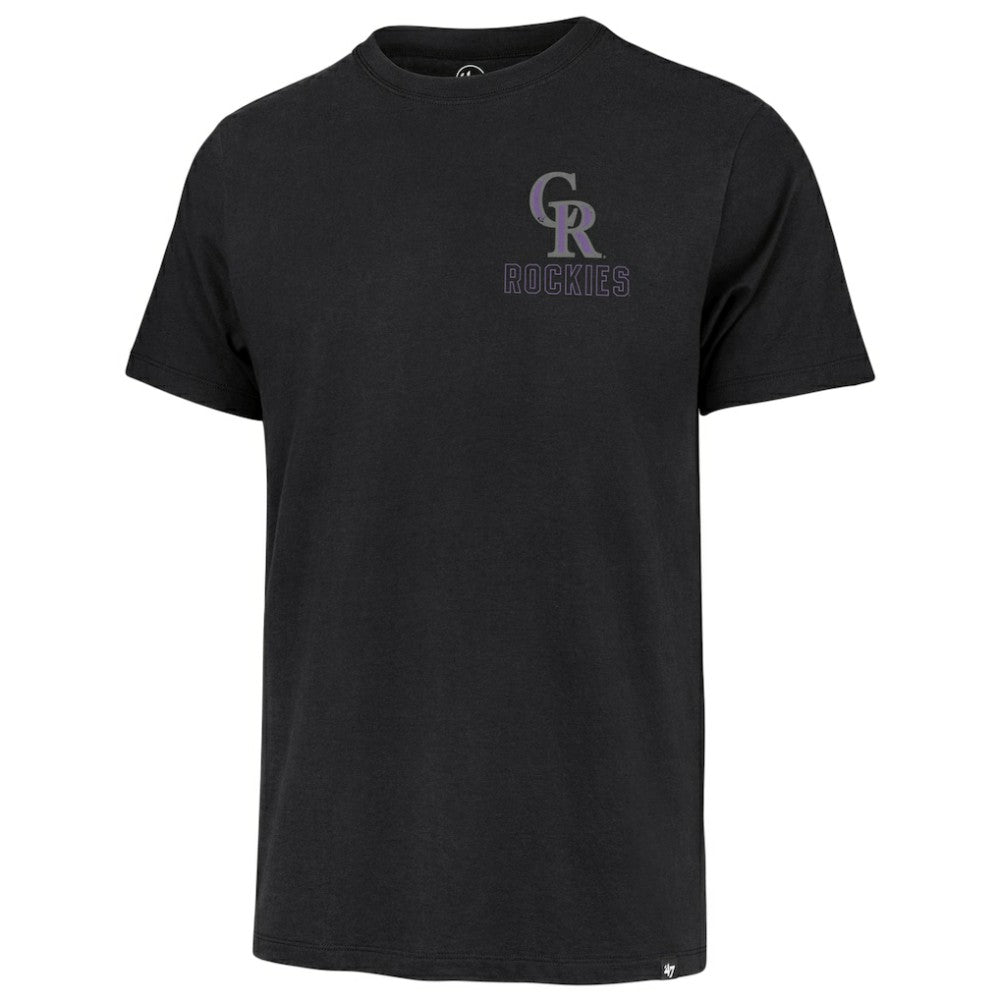 Black Colorado Rockies '47 Hang Back Franklin T-Shirt
