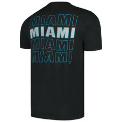 Black Miami Marlins '47 Hang Back Franklin T-Shirt