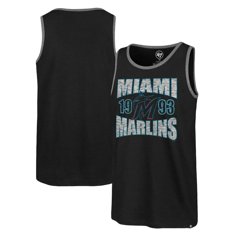 Black Miami Marlins '47 Upload Franklin Tank Top