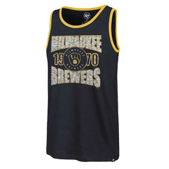Navy Milwaukee Brewers '47 Upload Franklin Tank Top