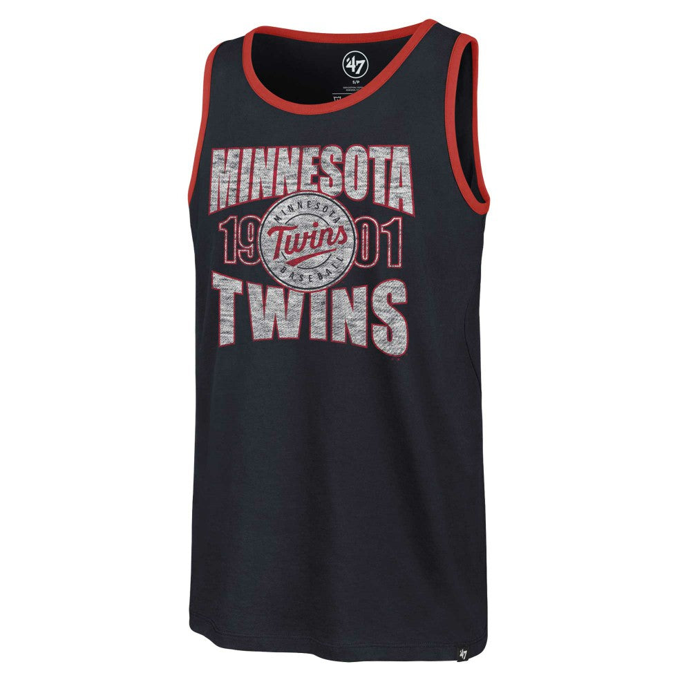 Navy Minnesota Twins '47 Upload Franklin Tank Top