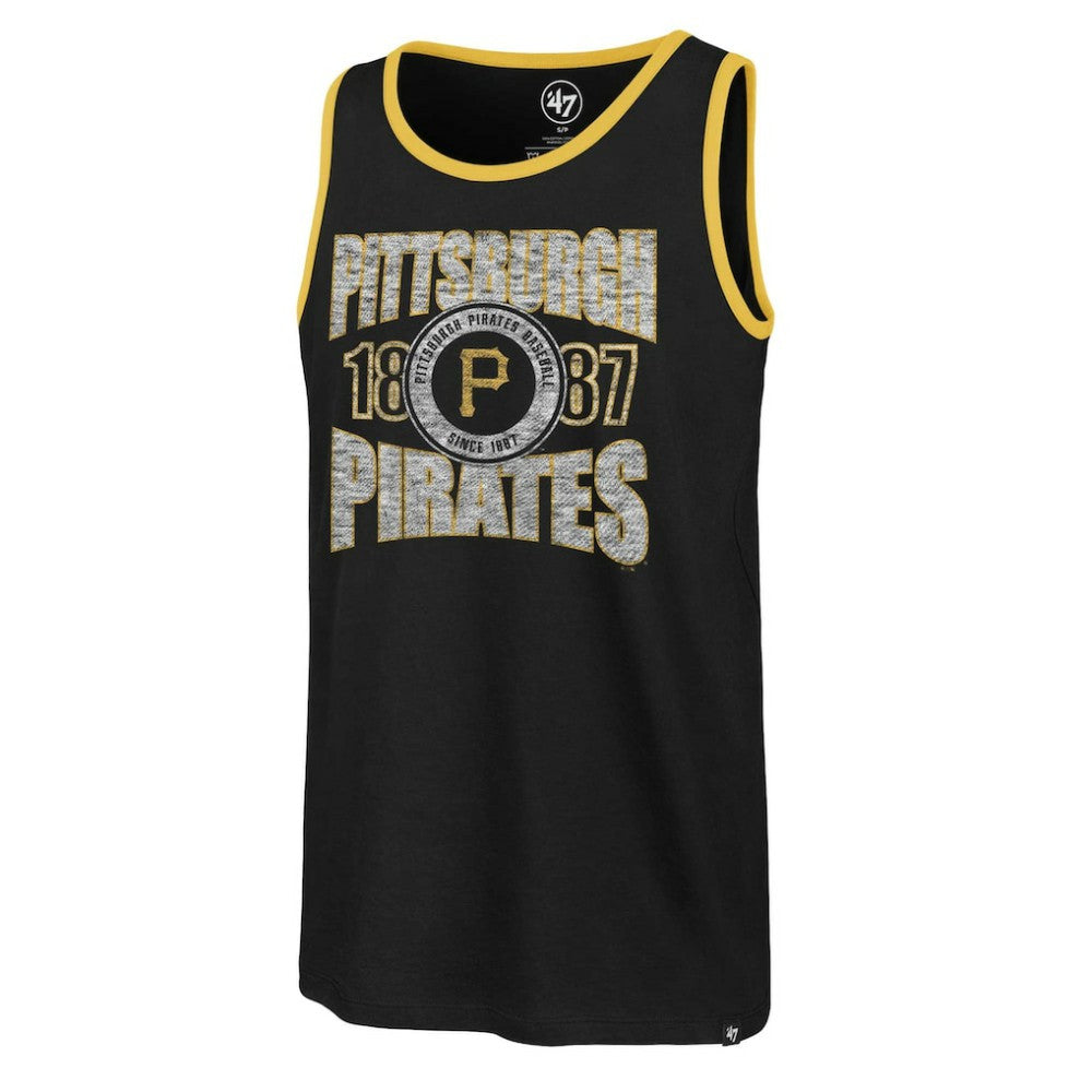 Black Pittsburgh Pirates '47 Upload Franklin Tank Top