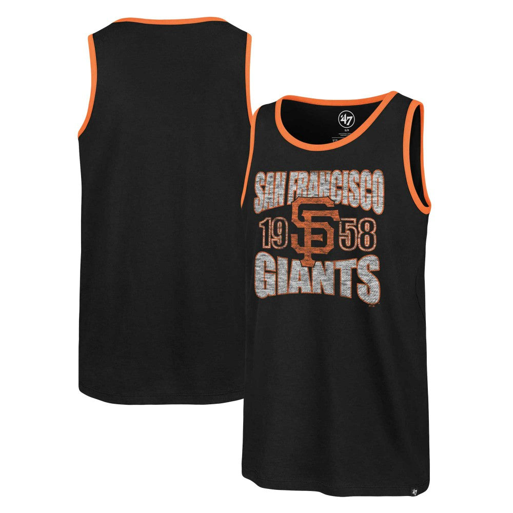 Black San Francisco Giants '47 Upload Franklin Tank Top
