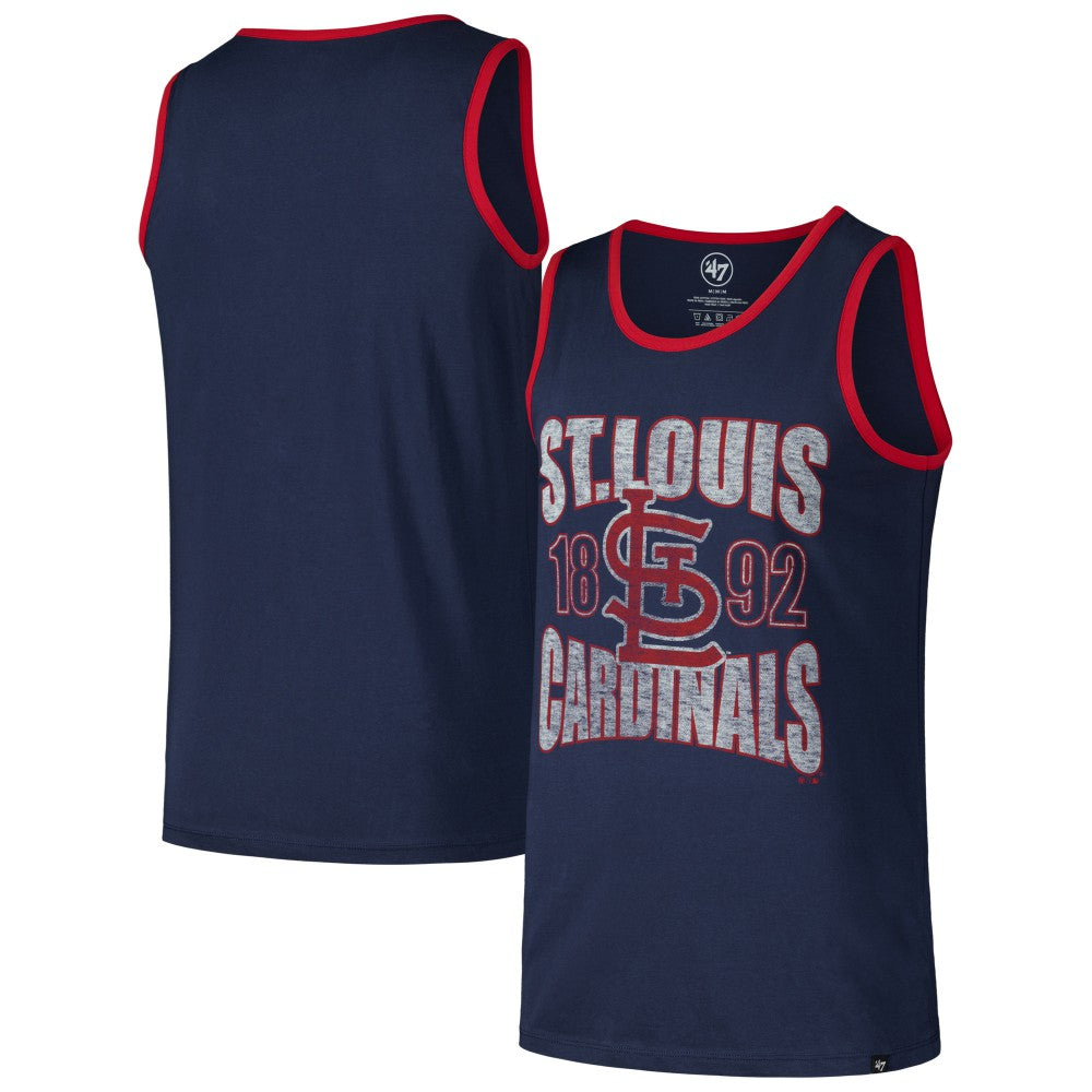 Navy St. Louis Cardinals '47 Upload Franklin Tank Top