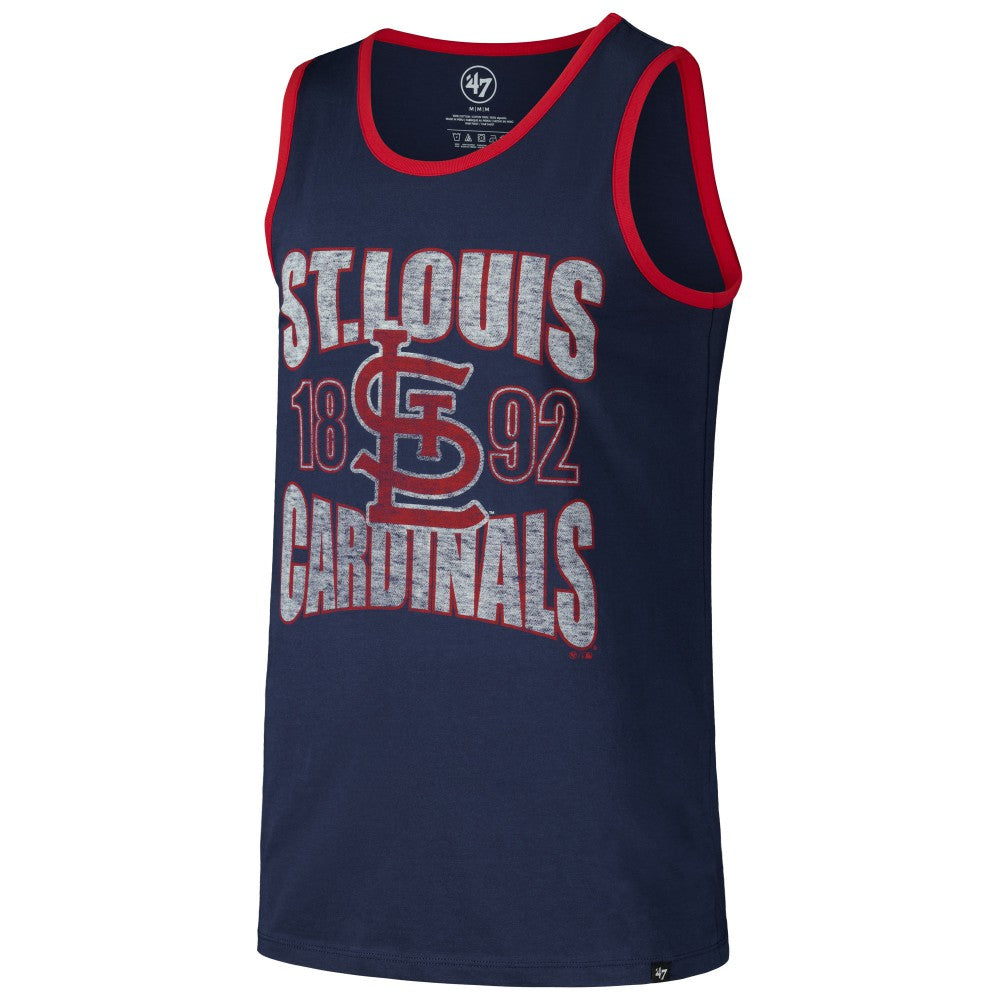 Navy St. Louis Cardinals '47 Upload Franklin Tank Top