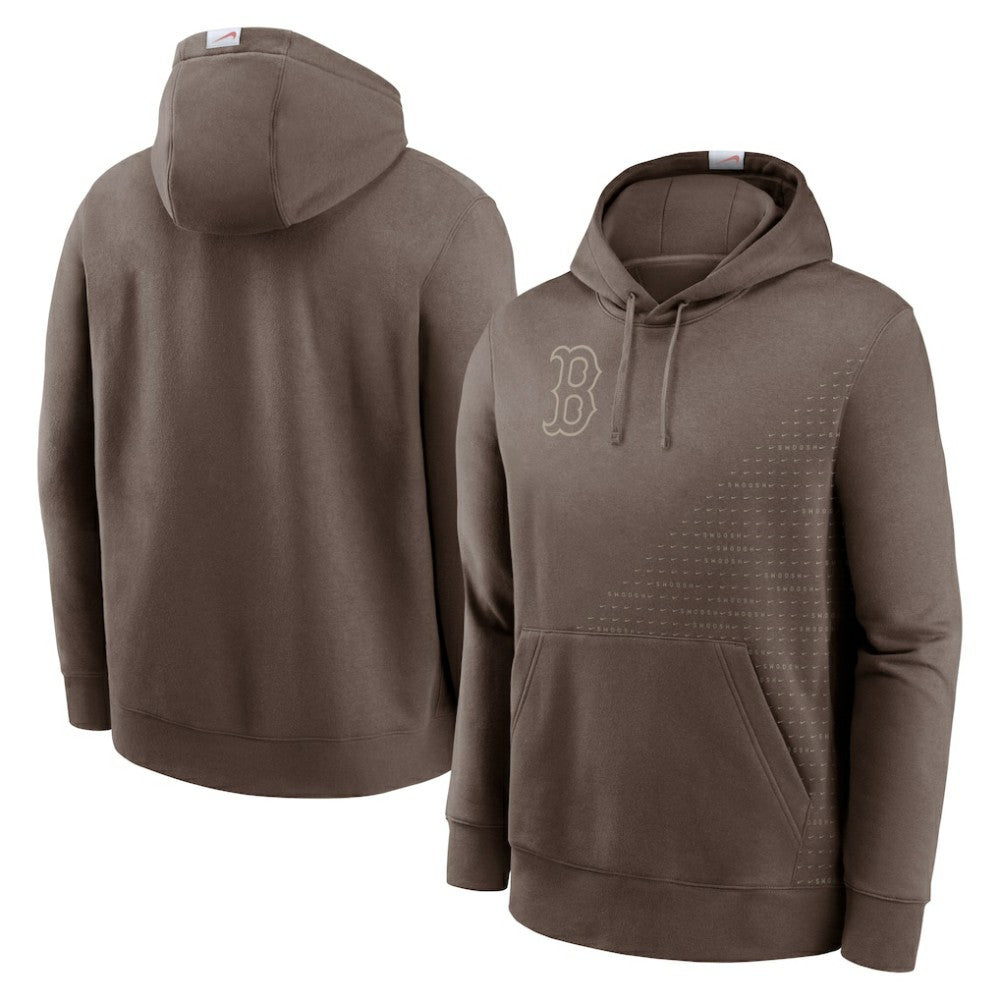 Light Brown Boston Red Sox Nike Statement Pullover Hoodie